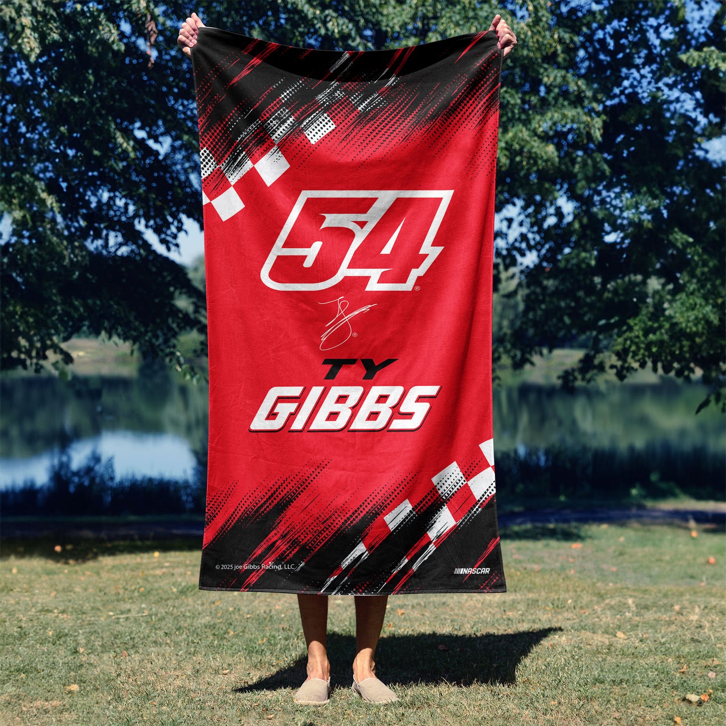NASCAR Ty Gibbs Beach Towel Lifestyle