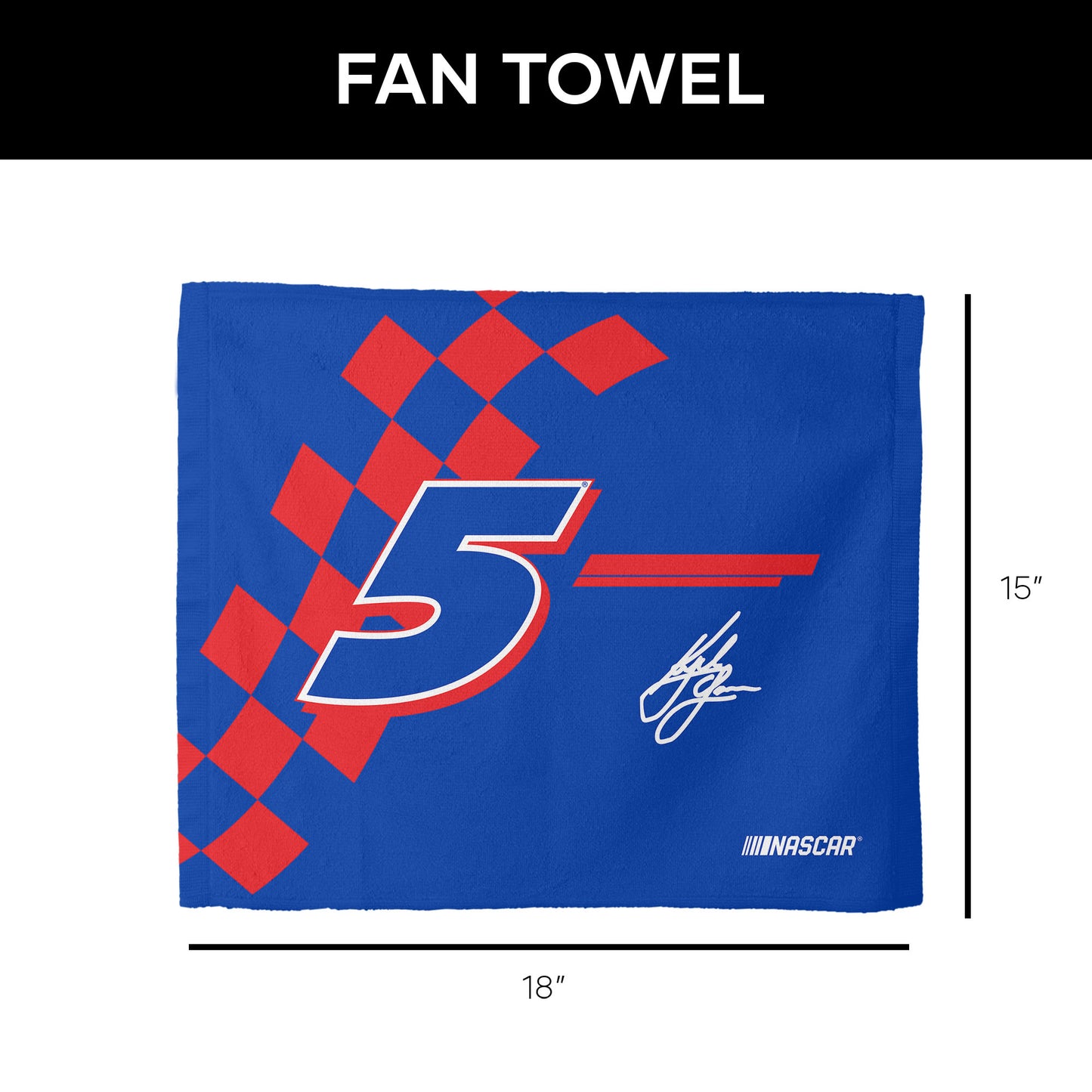 NASCAR Kyle Larson Fan Towel set dimensions