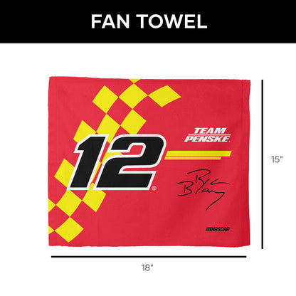 NASCAR Ryan Blaney Fan Towel set dimensions
