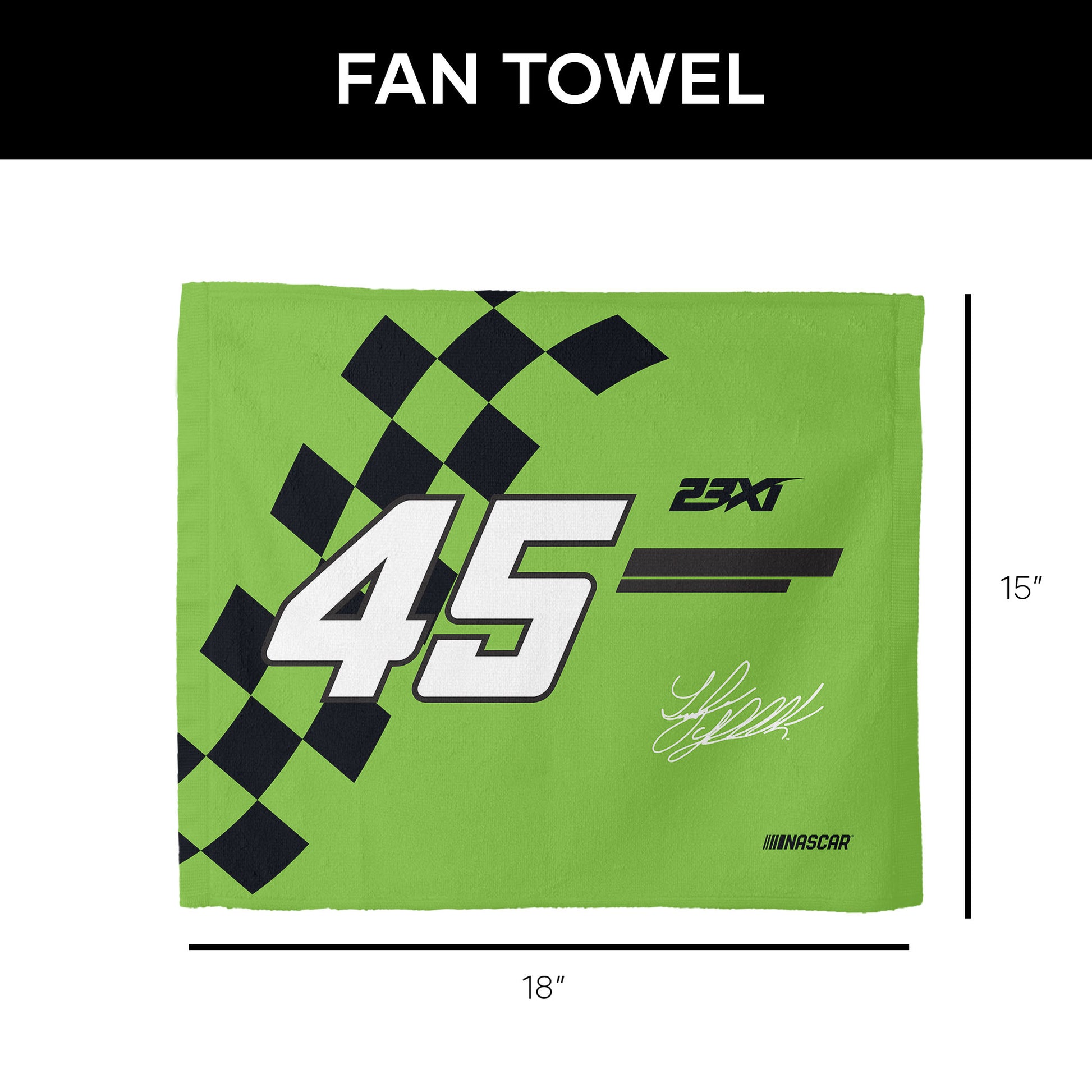 NASCAR Tyler Reddick Fan Towel set dimensions