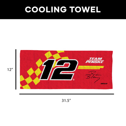 NASCAR Ryan Blaney Sweat Absorbing Towel Dimensions