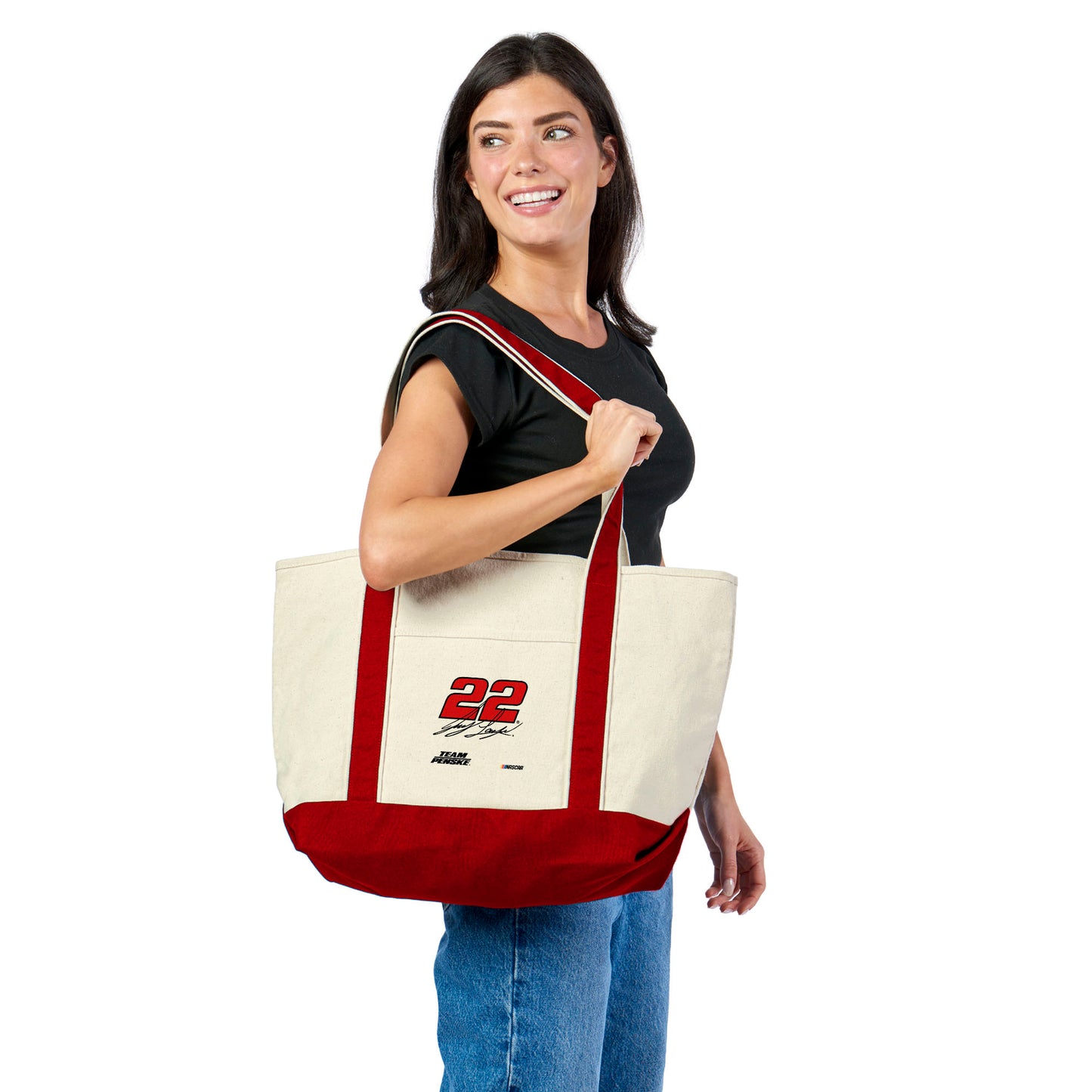 NASCAR Joey Logano Canvas Tote Lifestyle