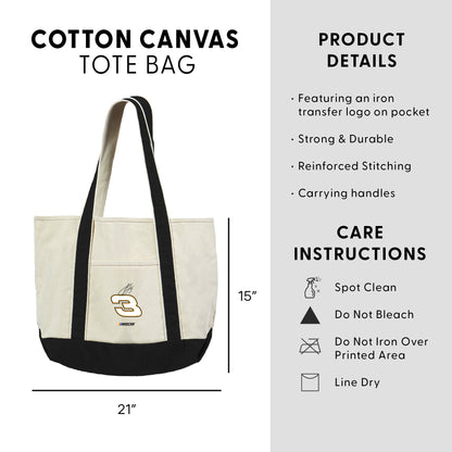 NASCAR Austin Dillon Canvas Tote Dimensions