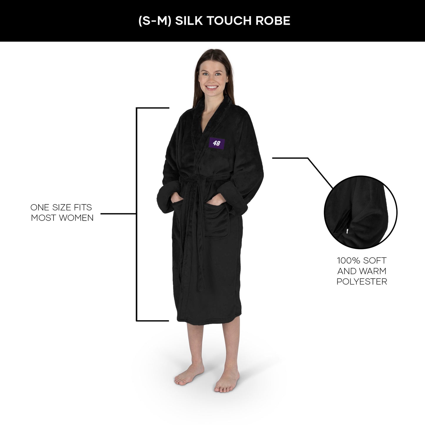 Alex Bowman silk touch women bathrobe