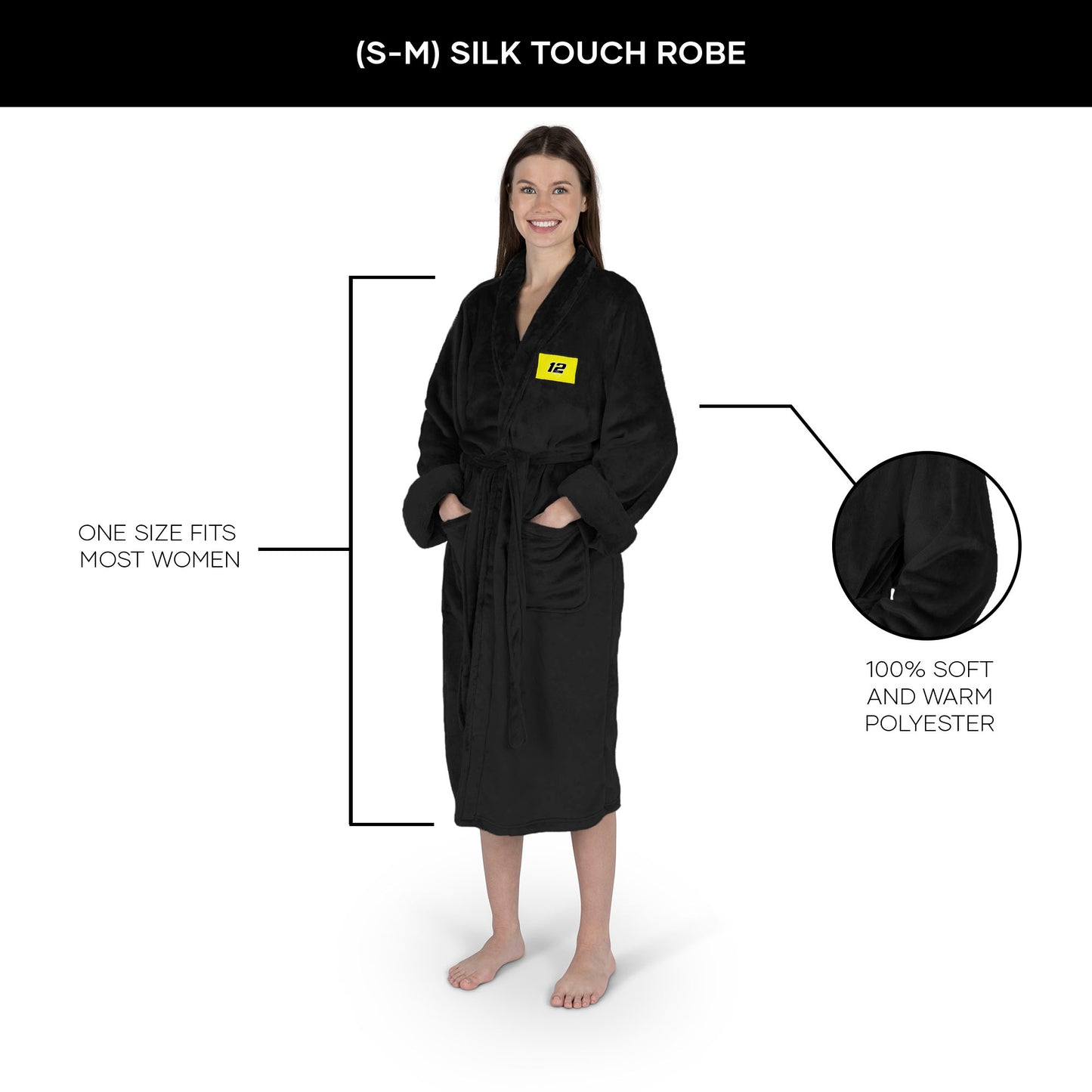 Ryan Blaney silk touch women bathrobe