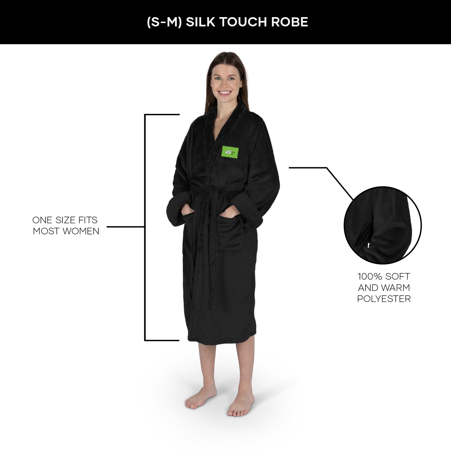 Tyler Reddick silk touch women bathrobe