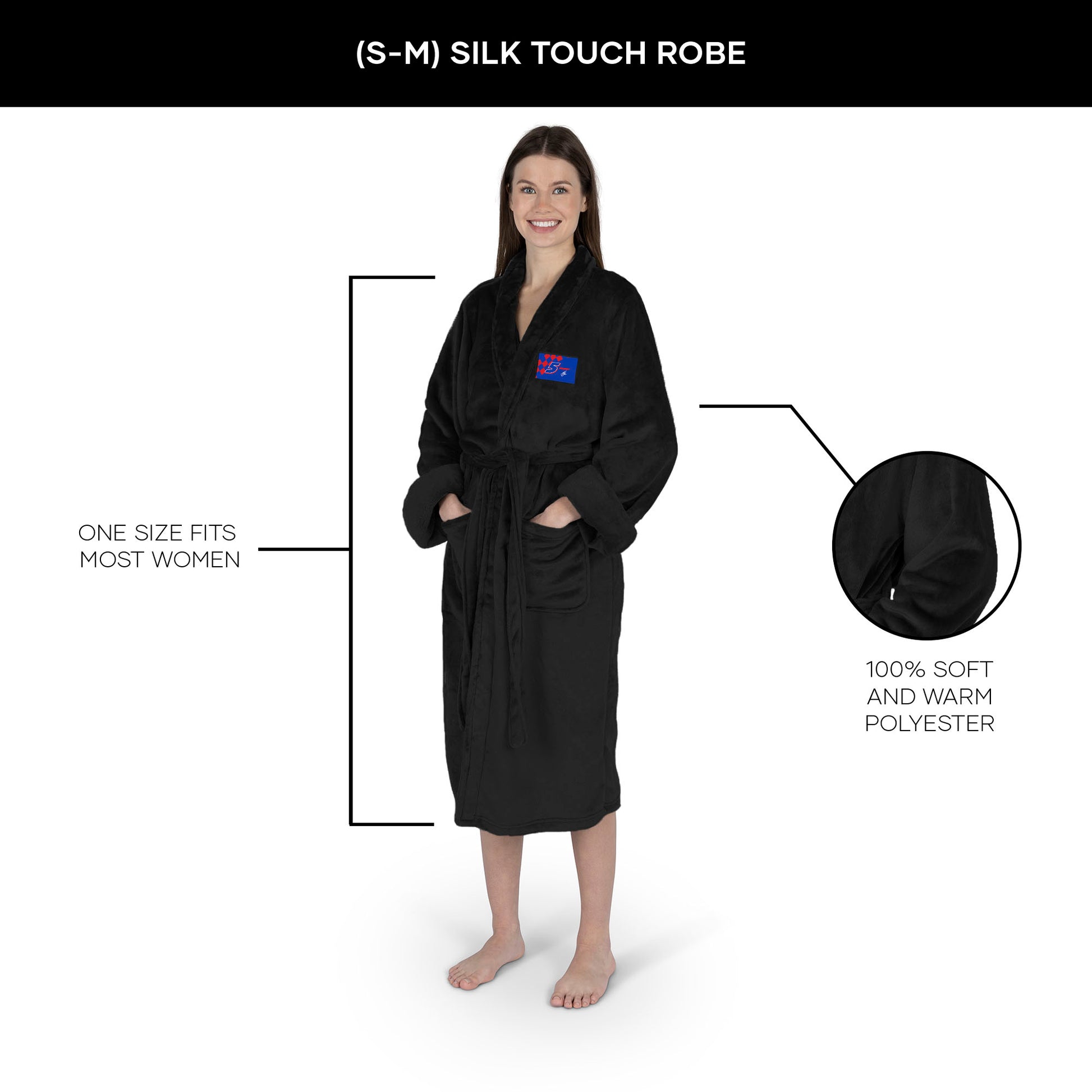 Kyle Larson silk touch women's bathrobe
