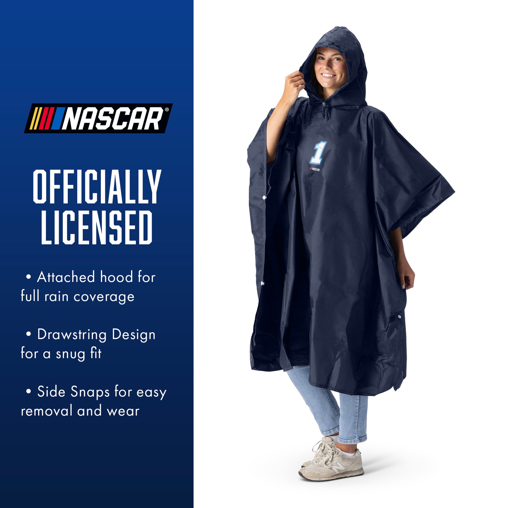 NASCAR Ross Chastain rain poncho with carrying pouch