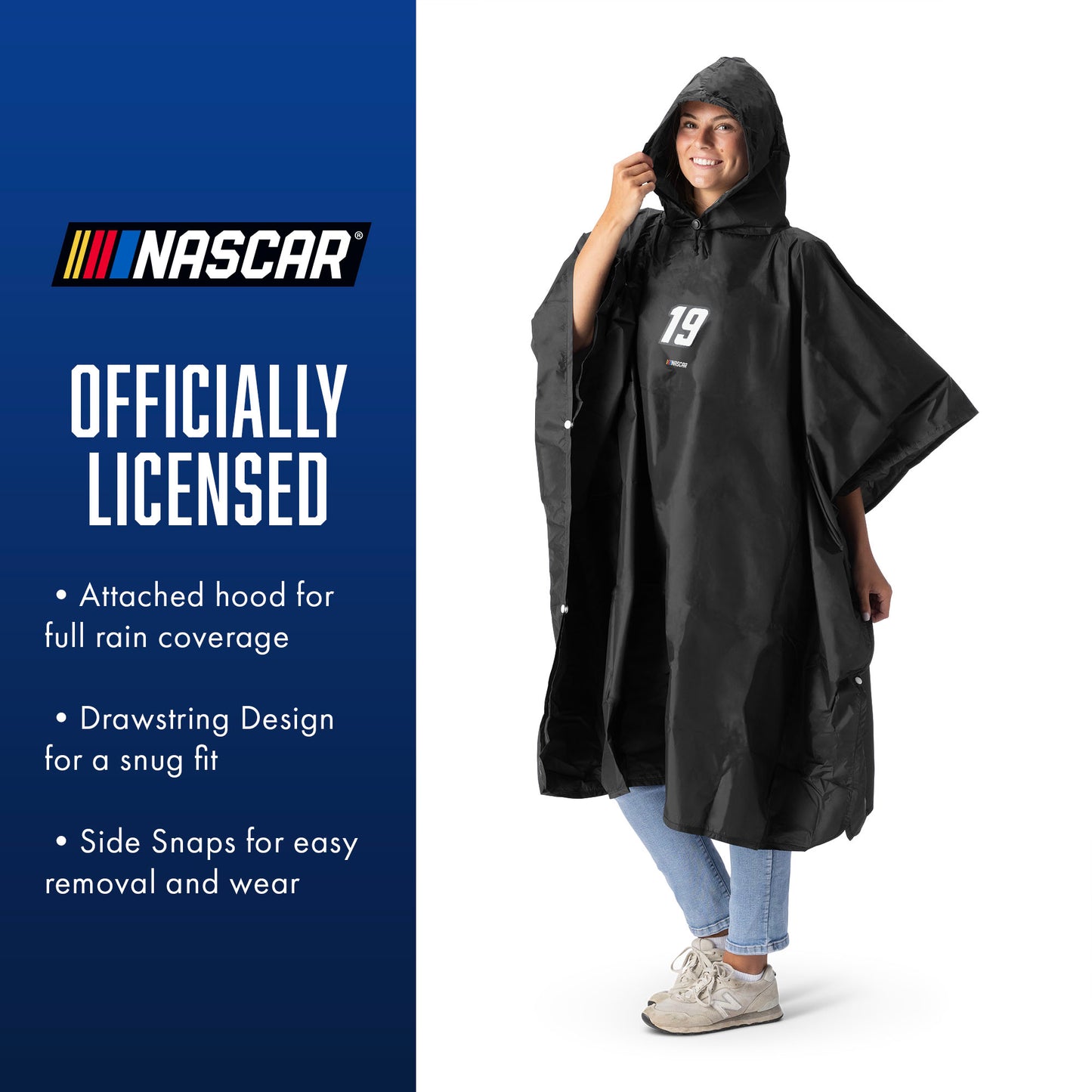 NASCAR Chase Briscoe rain poncho with carrying pouch