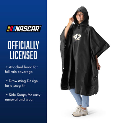 NASCAR John Hunter Nemechek rain poncho with carrying pouch