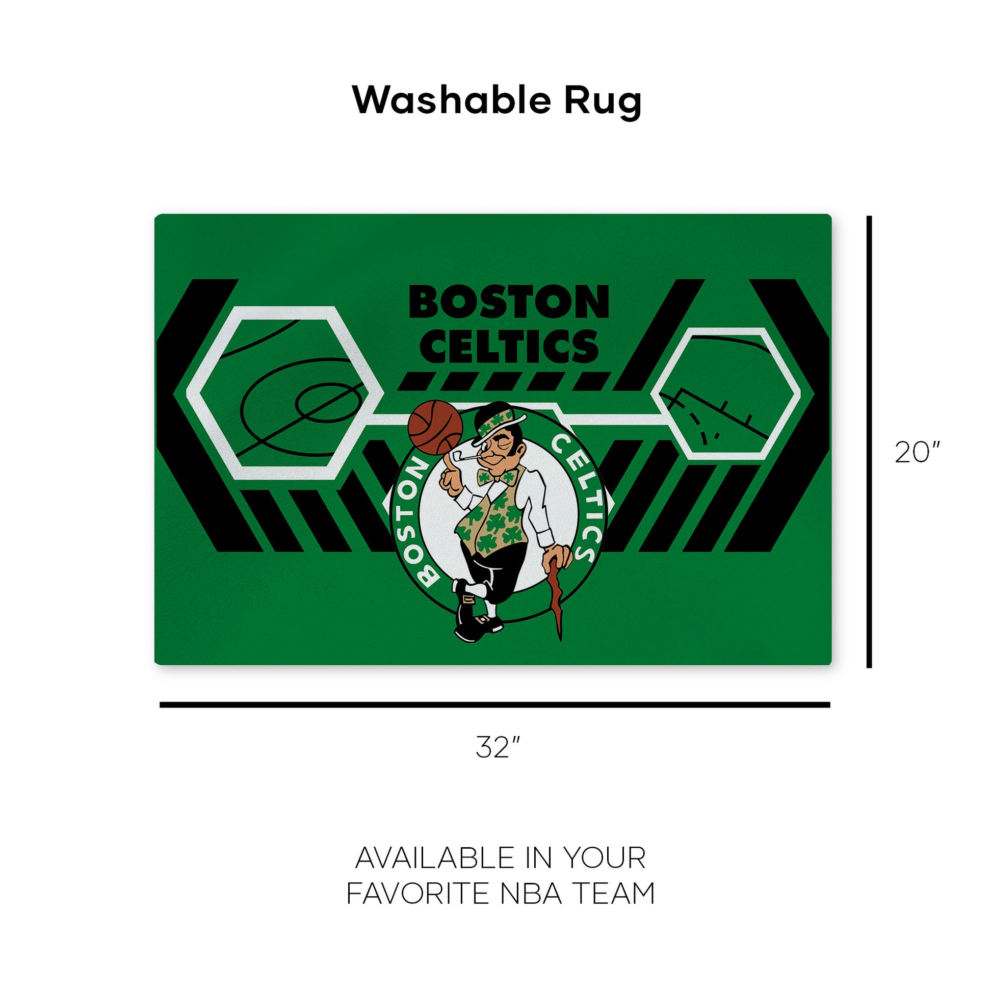 Boston Celtics Washable Rug Dimensions