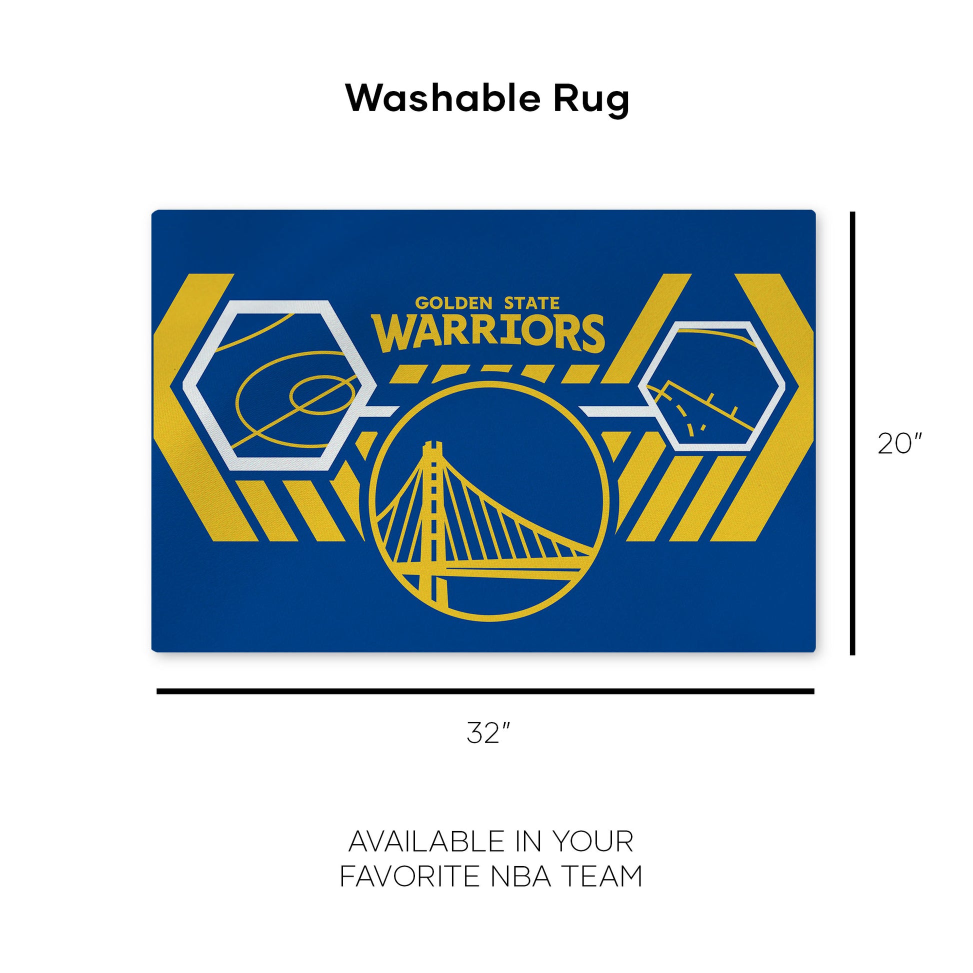 Golden State Warriors Washable Rug Dimensions