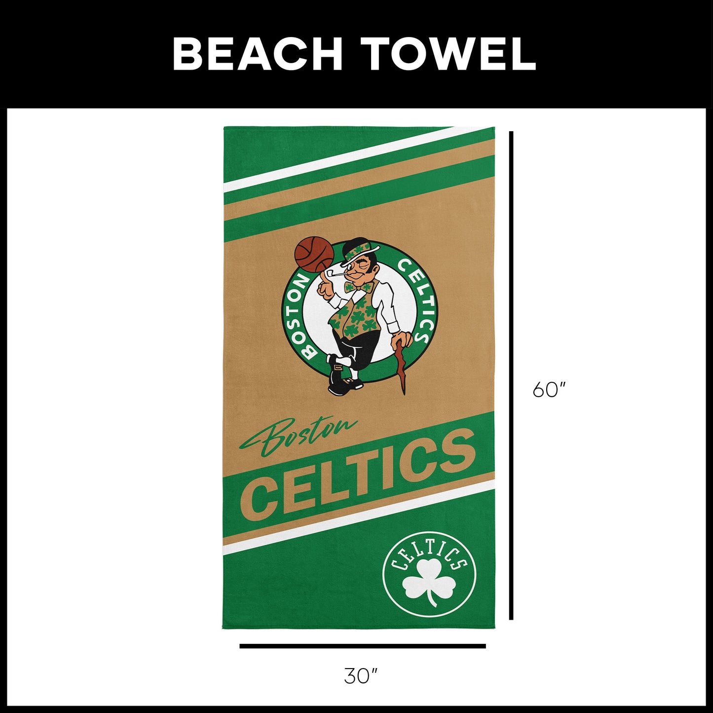 Boston Celtics Beach Towel Dimensions