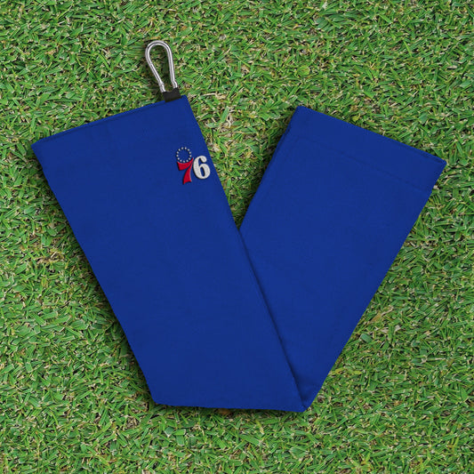 Philadelphia 76ers tri-fold golf towel