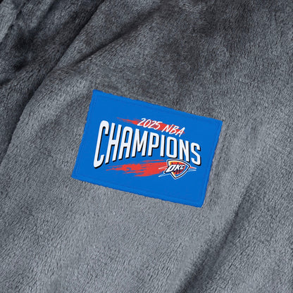 Oklahoma City Thunder NBA Champions silk touch bathrobe logo patch