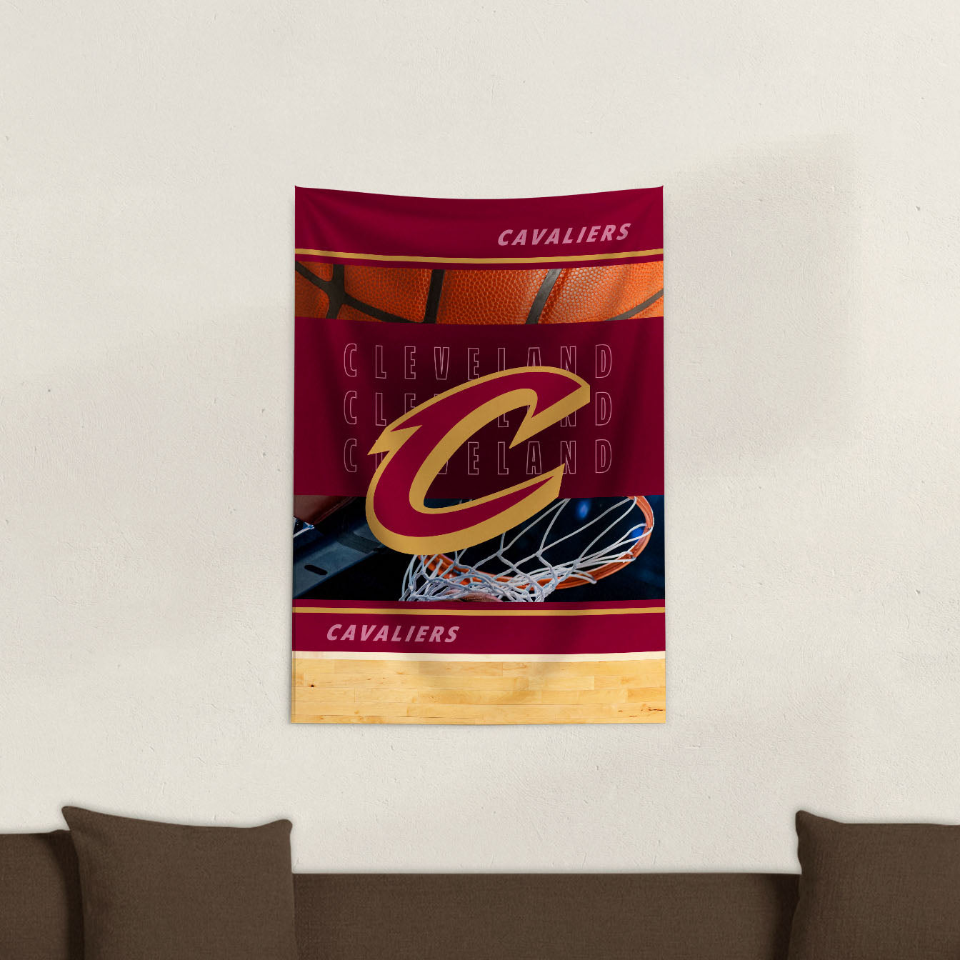 Cleveland Cavaliers Wall Hanging Tapestry Lifestyle