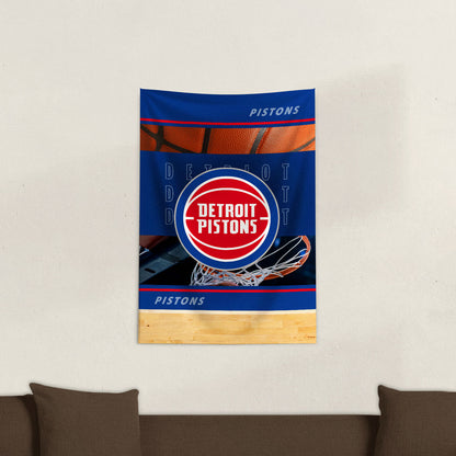Detroit Pistons Wall Hanging Tapestry Lifestyle