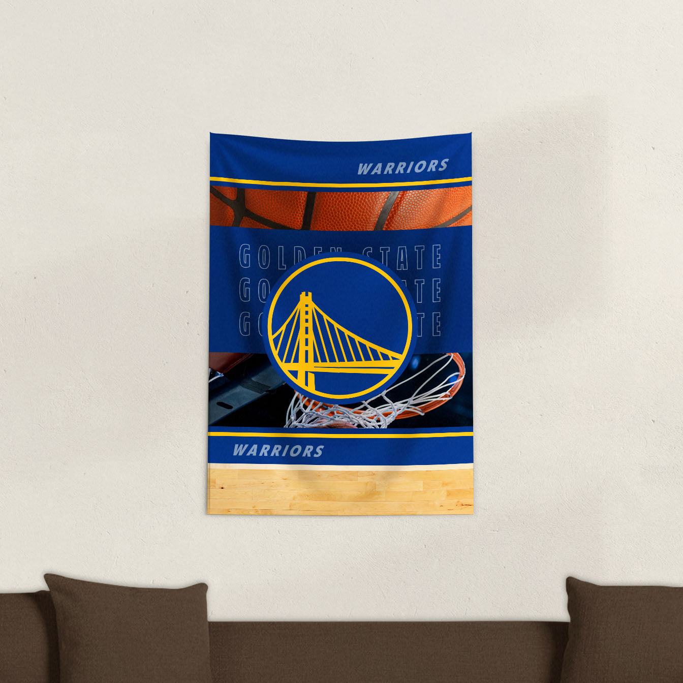 Golden State Warriors Wall Hanging Tapestry Lifestyle