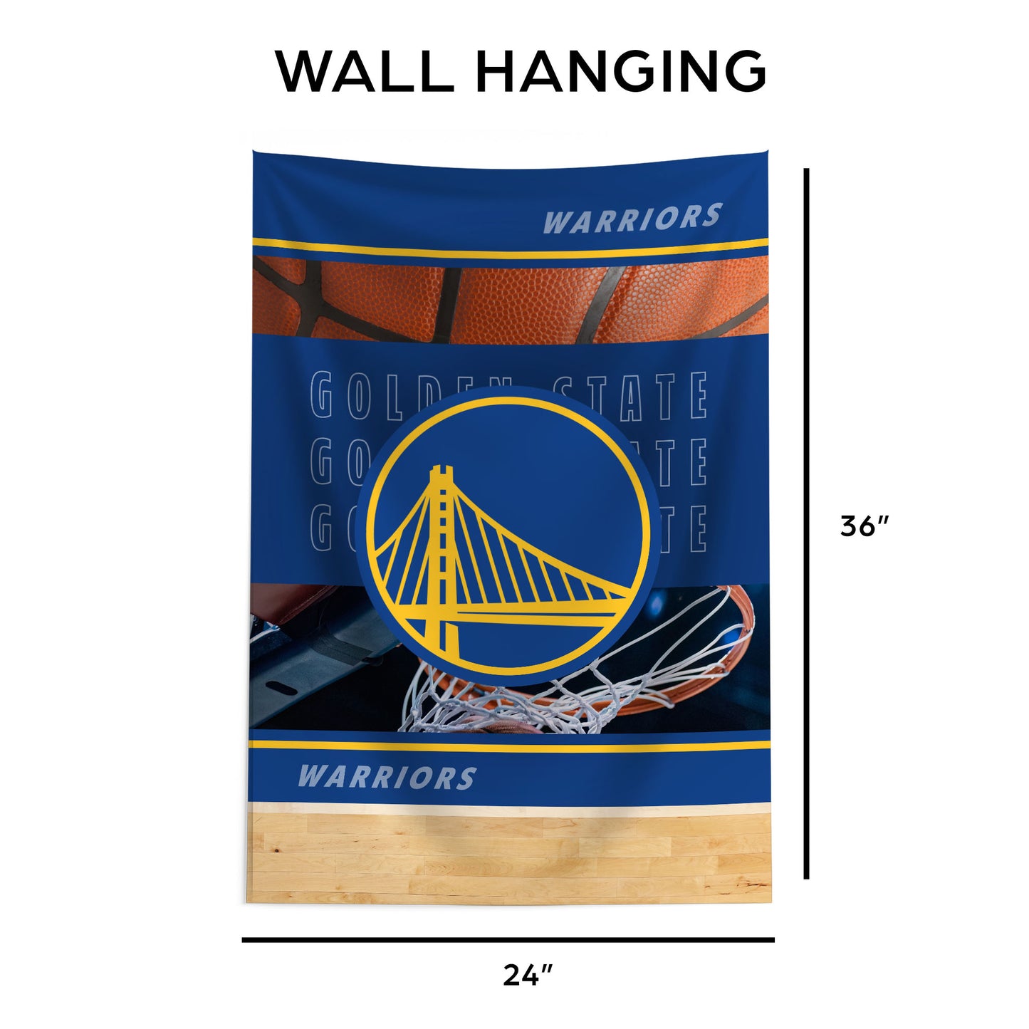 Golden State Warriors Wall Hanging Tapestry Dimensions