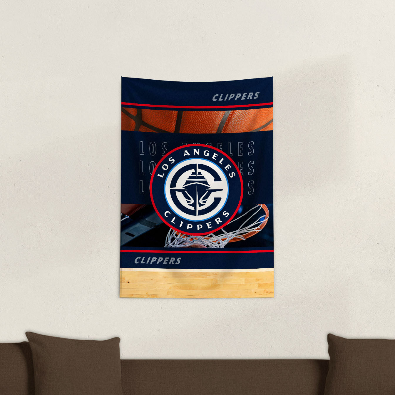 Los Angeles Clippers Wall Hanging Tapestry Lifestyle