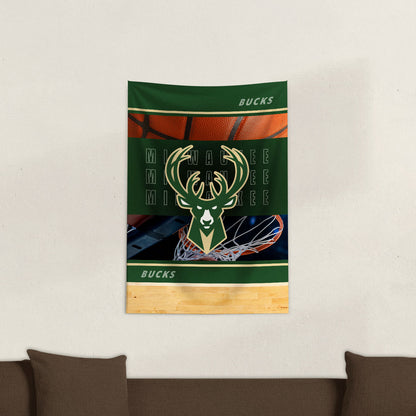 Milwaukee Bucks Wall Hanging Tapestry Lifestyle