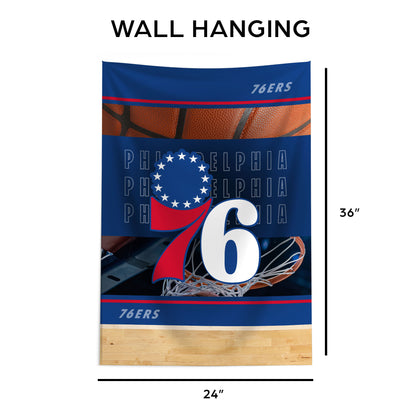 Philadelphia 76ers Wall Hanging Tapestry Dimensions