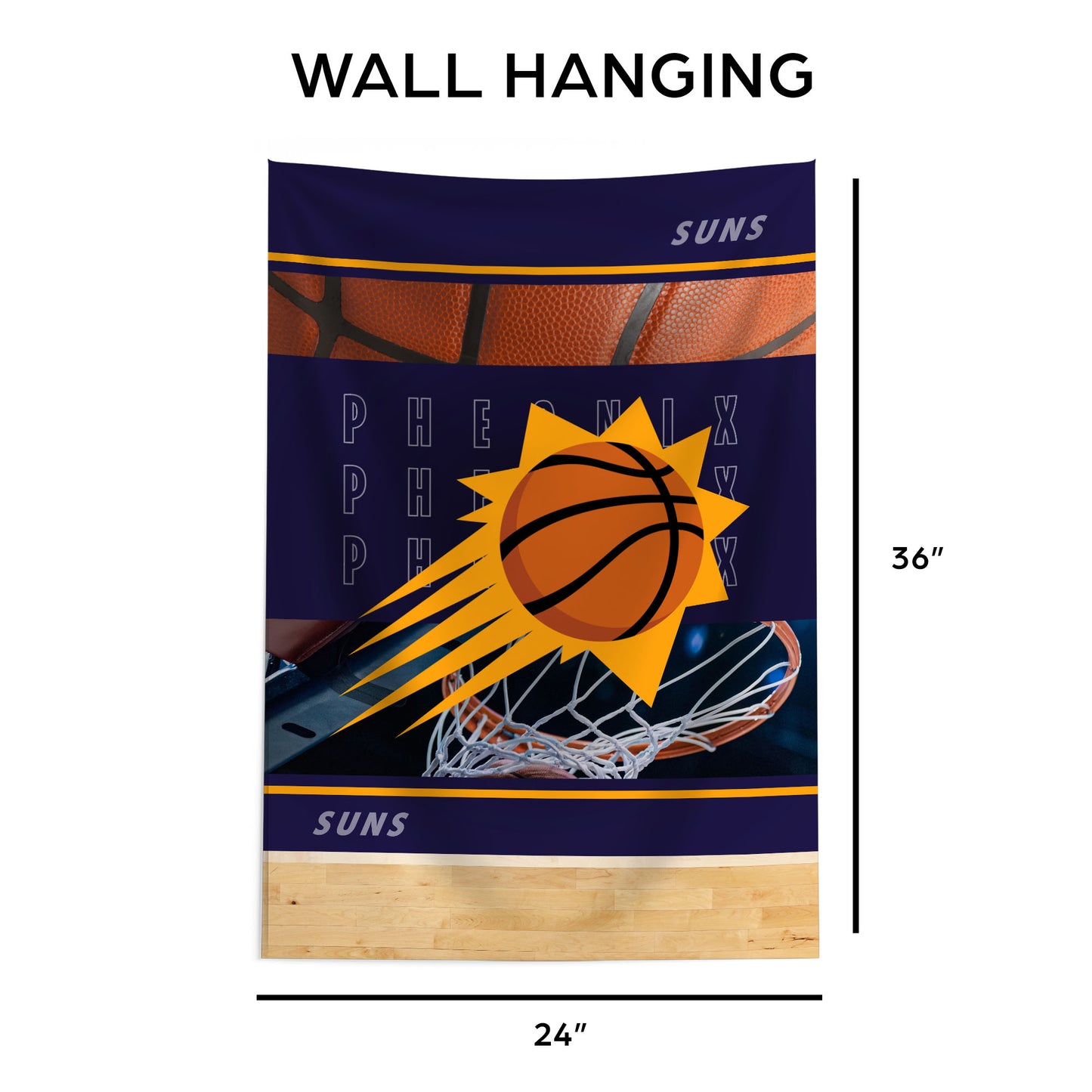 Phoenix Suns Wall Hanging Tapestry Dimensions