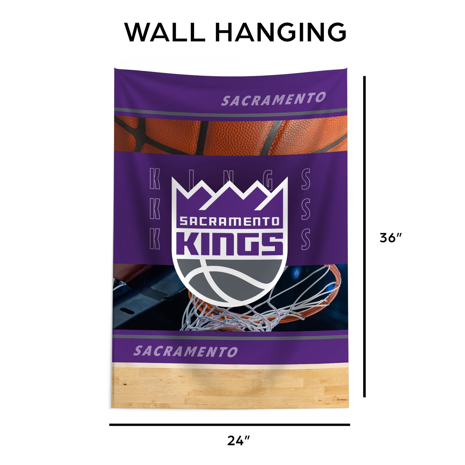 Sacramento Kings Wall Hanging Tapestry Dimensions