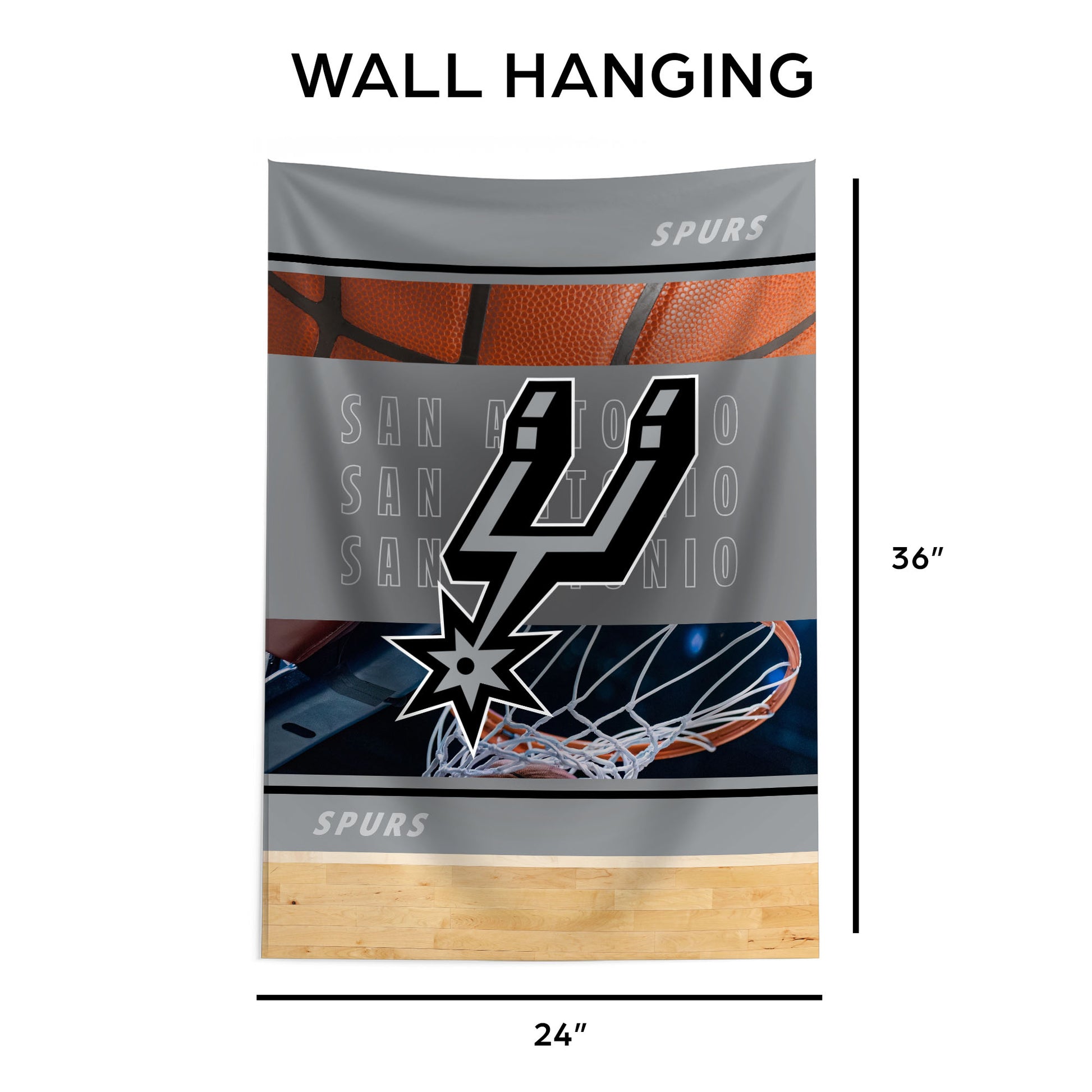 San Antonio Spurs Wall Hanging Tapestry Dimensions