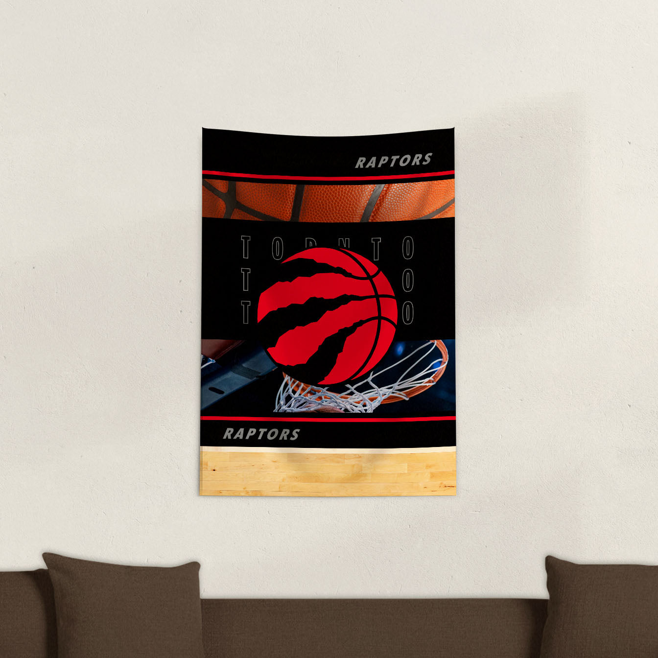Toronto Raptors Wall Hanging Tapestry Lifestyle