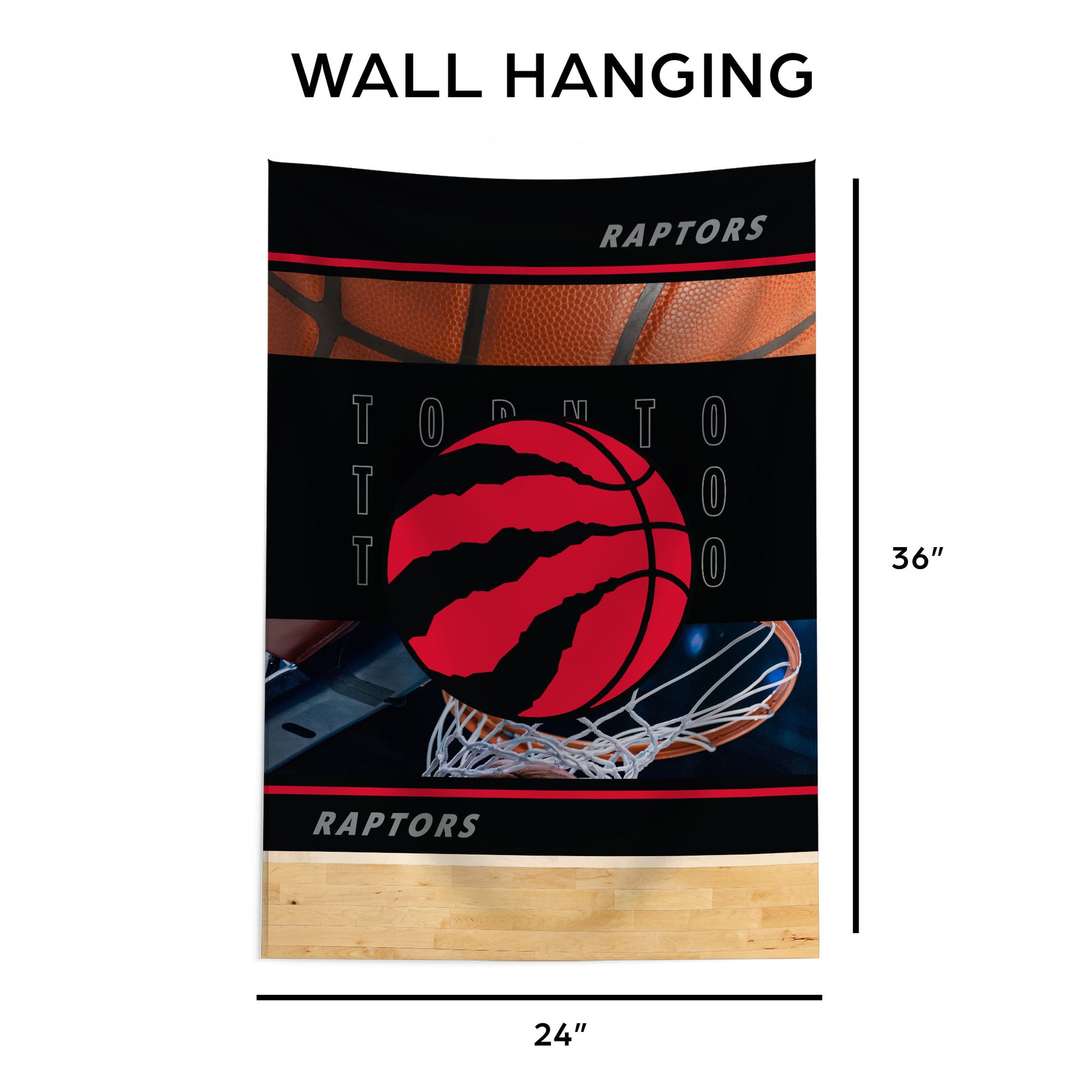 Toronto Raptors Wall Hanging Tapestry Dimensions