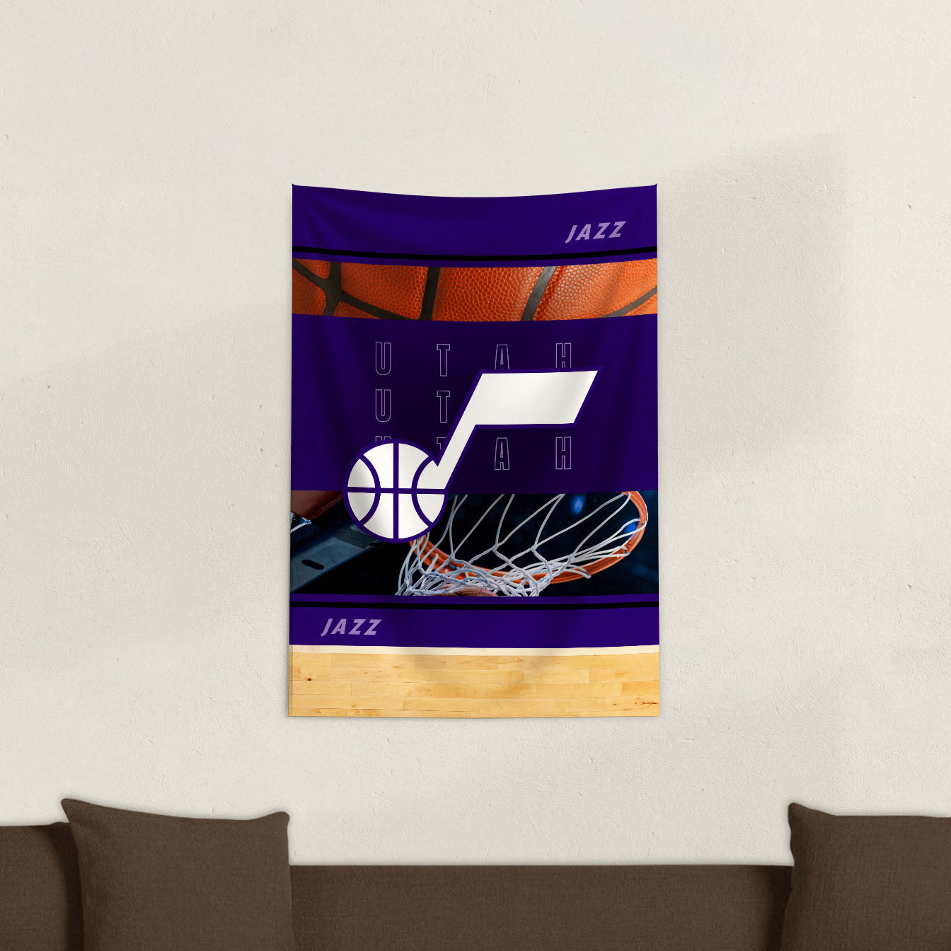 Utah Jazz Wall Hanging Tapestry Lifestyle