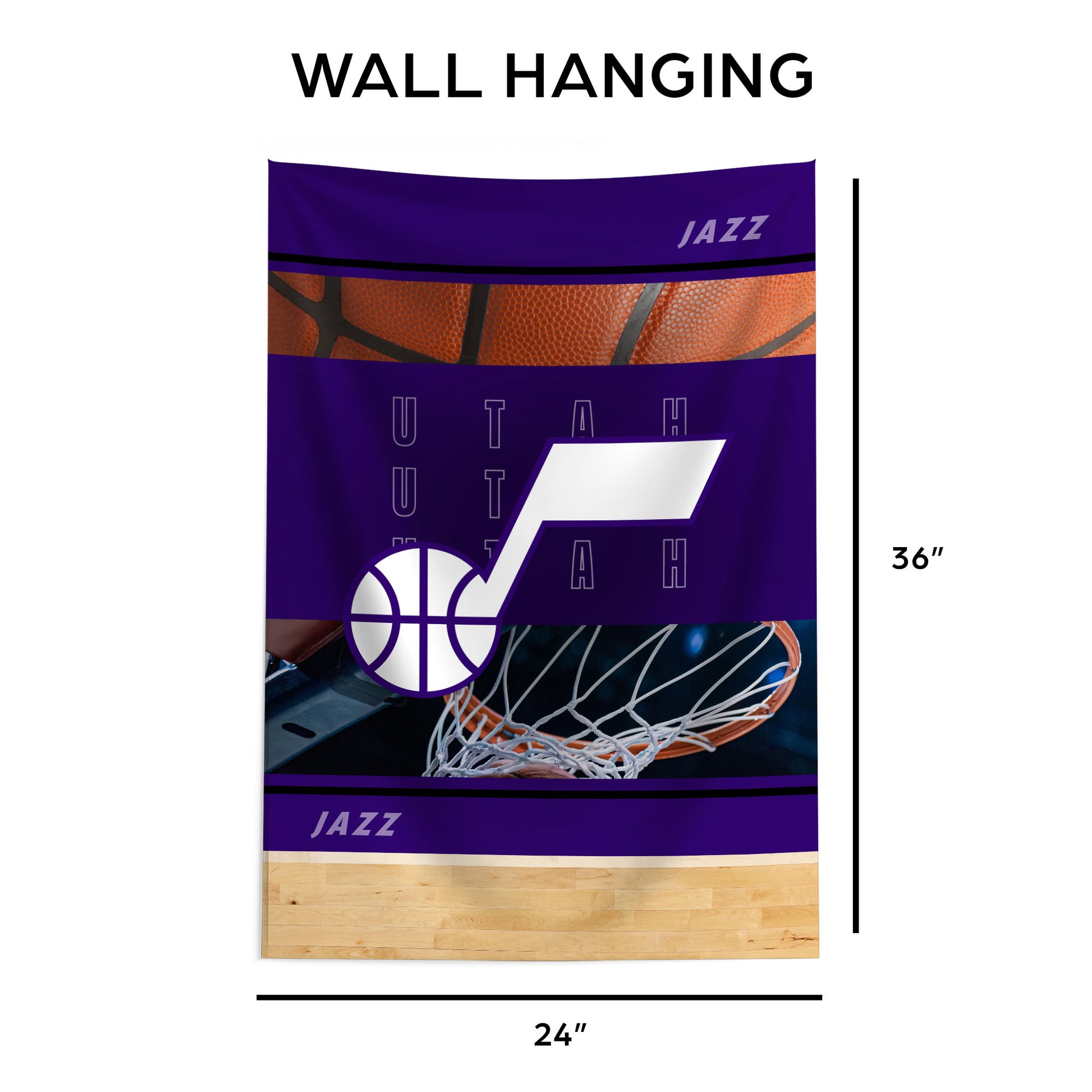 Utah Jazz Wall Hanging Tapestry Dimensions