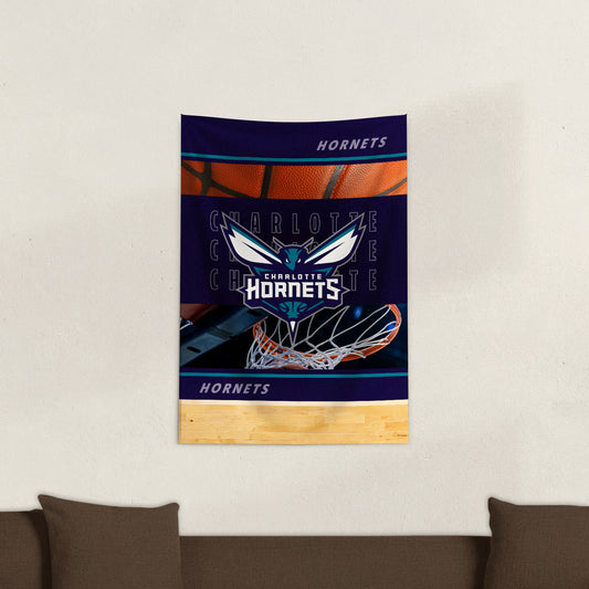 Charlotte Hornets Wall Hanging Tapestry Lifestyle