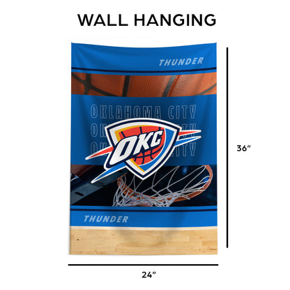 Oklahoma City Thunder Wall Hanging Tapestry Dimensions