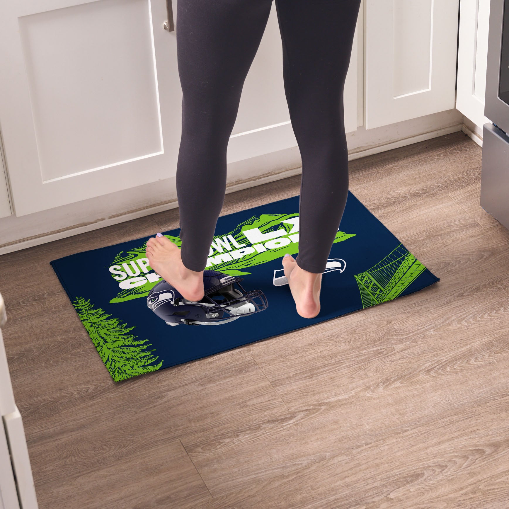 Seattle Seahawks Super Bowl 60 Champs Rug Lifestyle 2