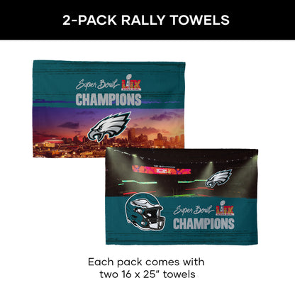 Philadelphia Eagles Super Bowl 59 Champs Terrible Towels Dimensions