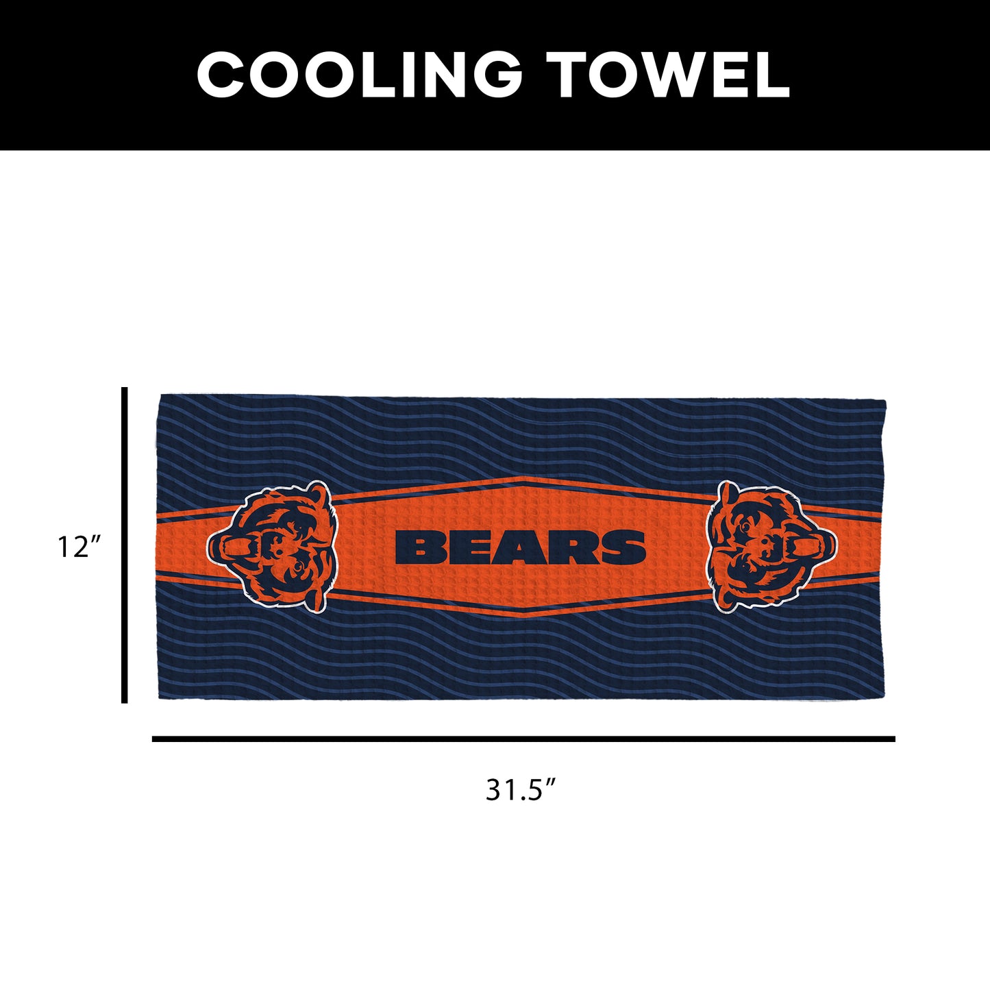 Chicago Bears Sweat Absorbing Towel Dimensions