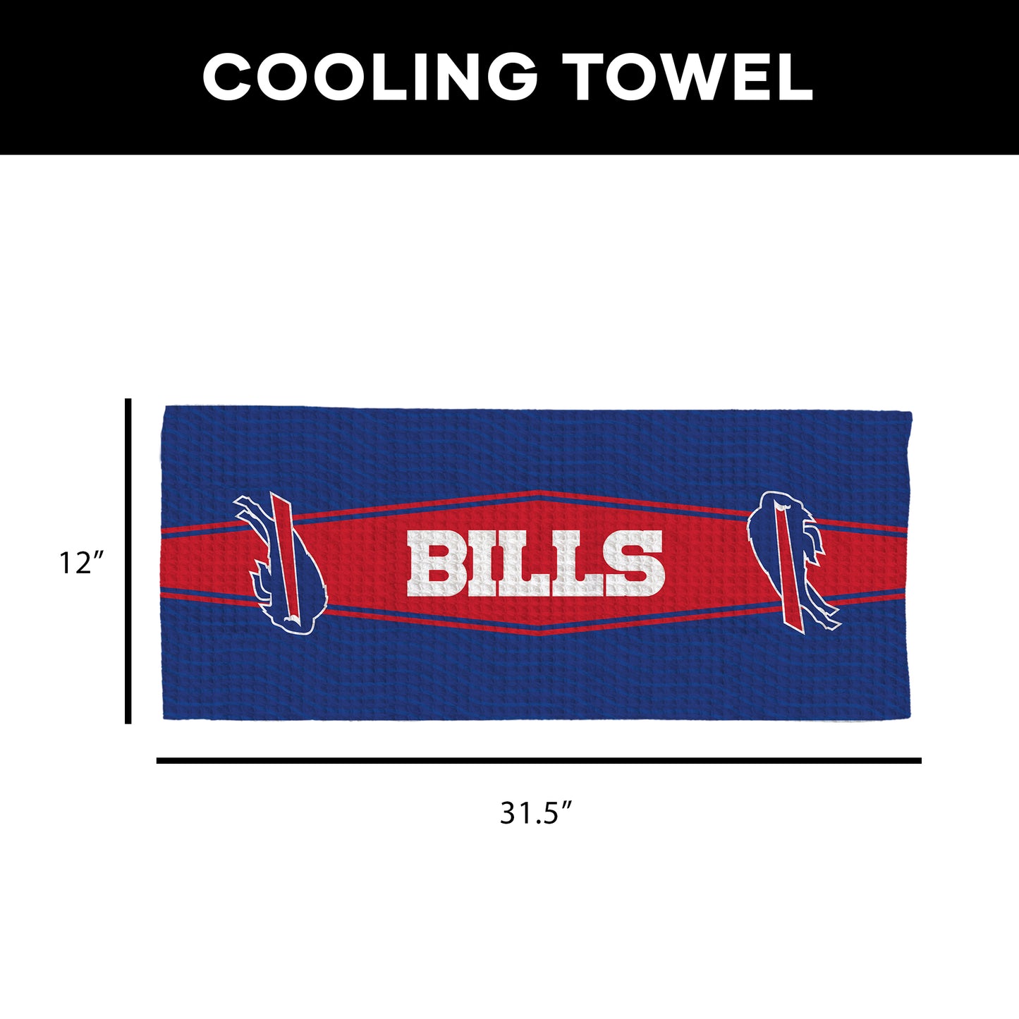 Buffalo Bills Sweat Absorbing Towel Dimensions