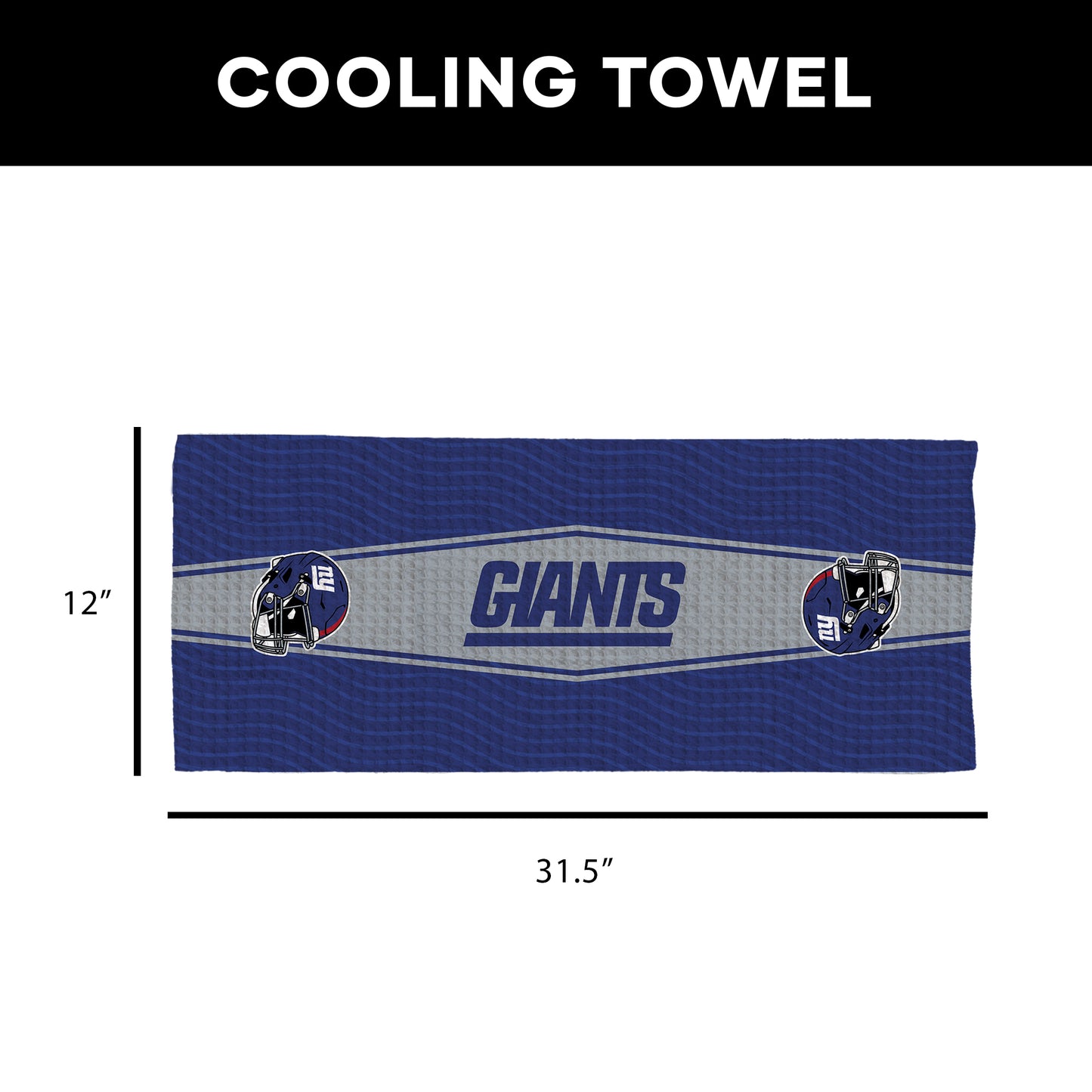 New York Giants Sweat Absorbing Towel Dimensions