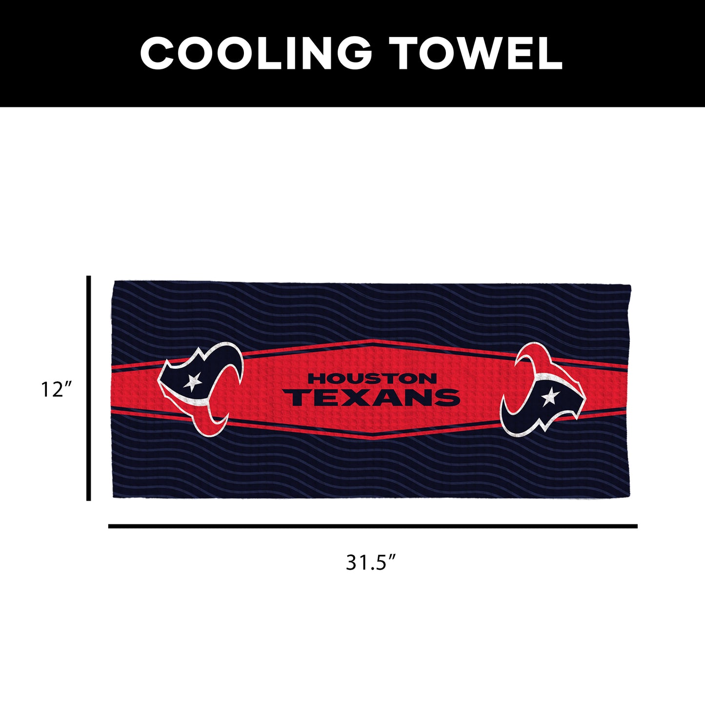 Houston Texans Sweat Absorbing Towel Dimensions