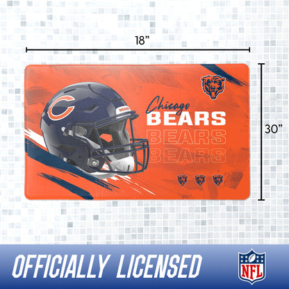 Chicago Bears bath rug dimensions