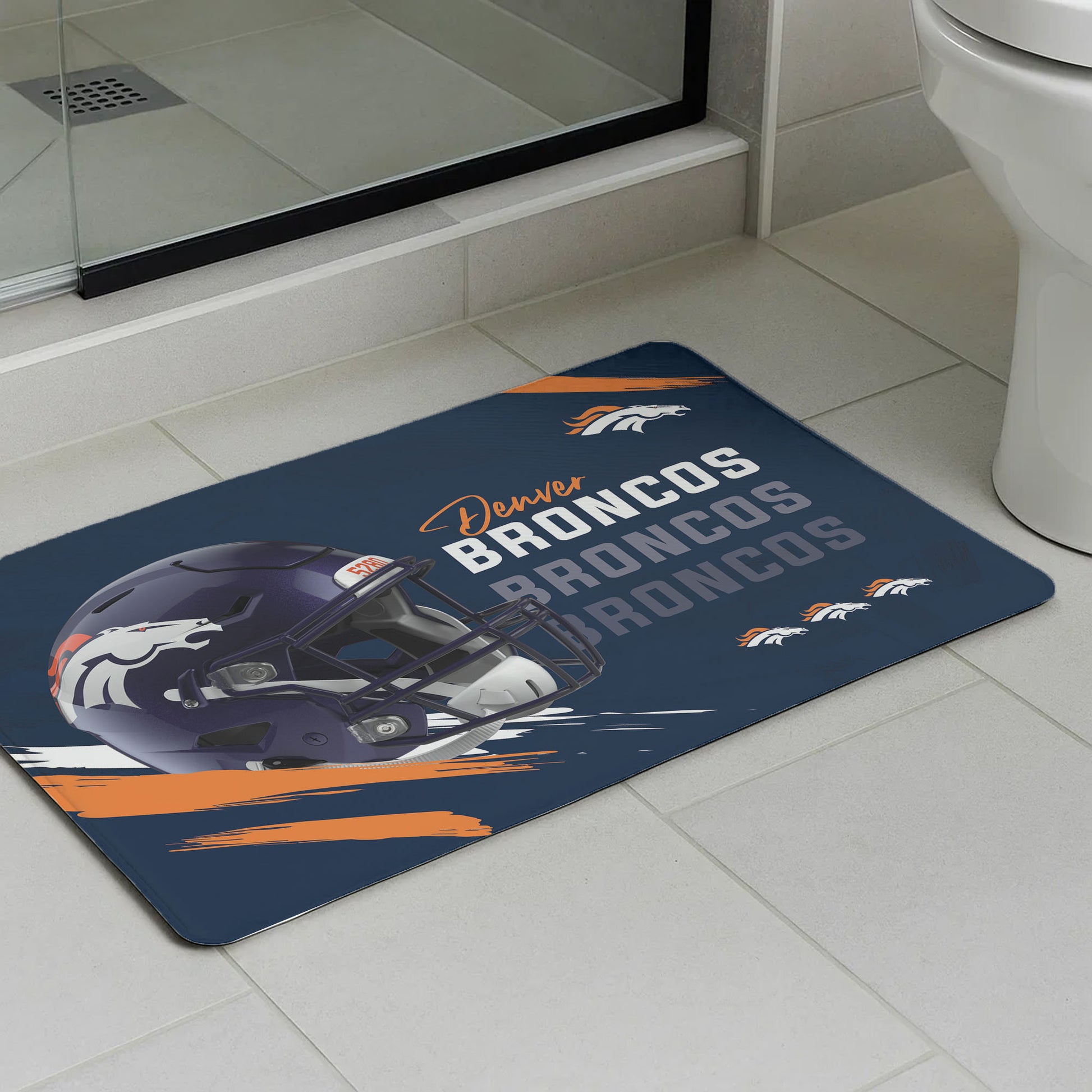 Denver Broncos bath mat