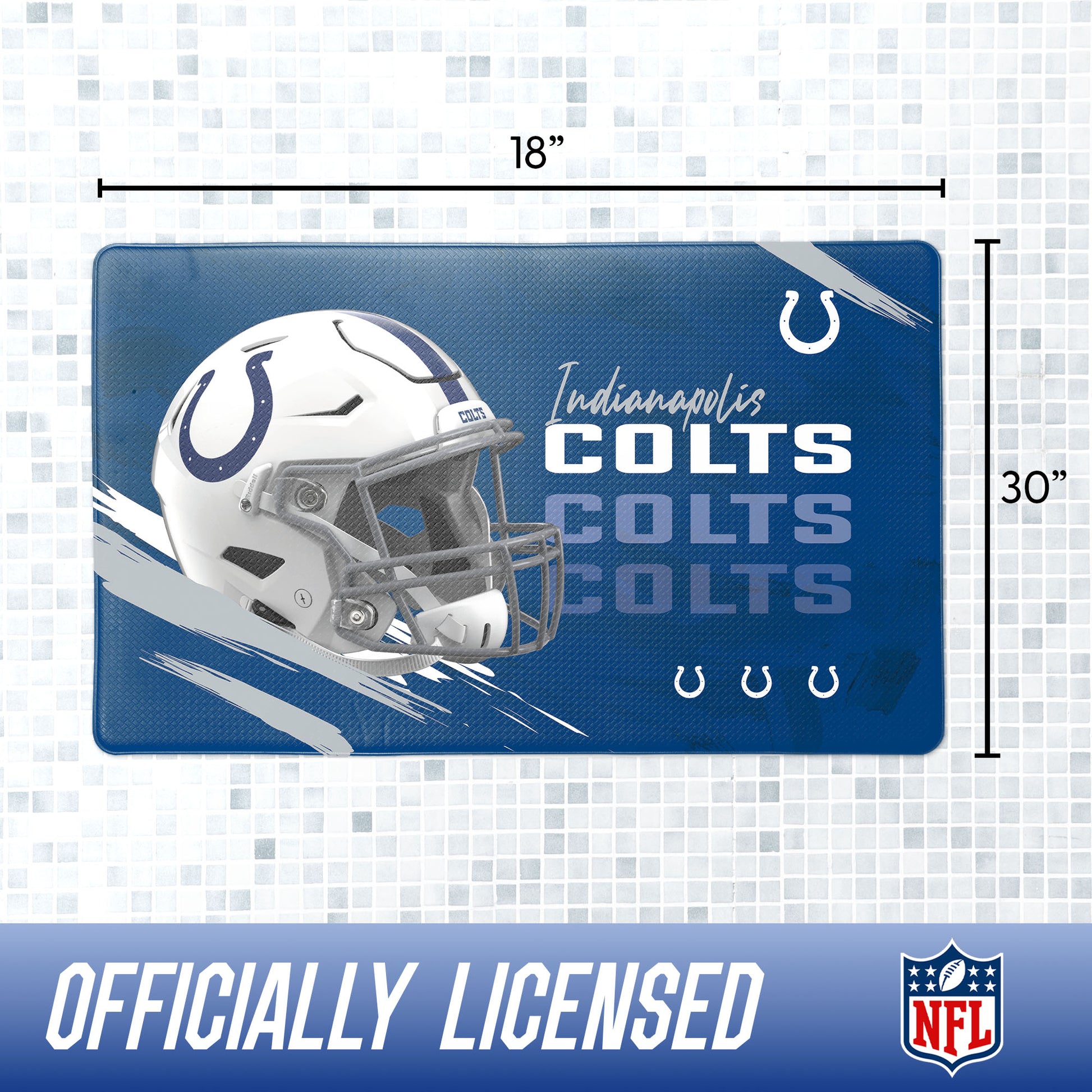 Indianapolis Colts bath rug dimensions