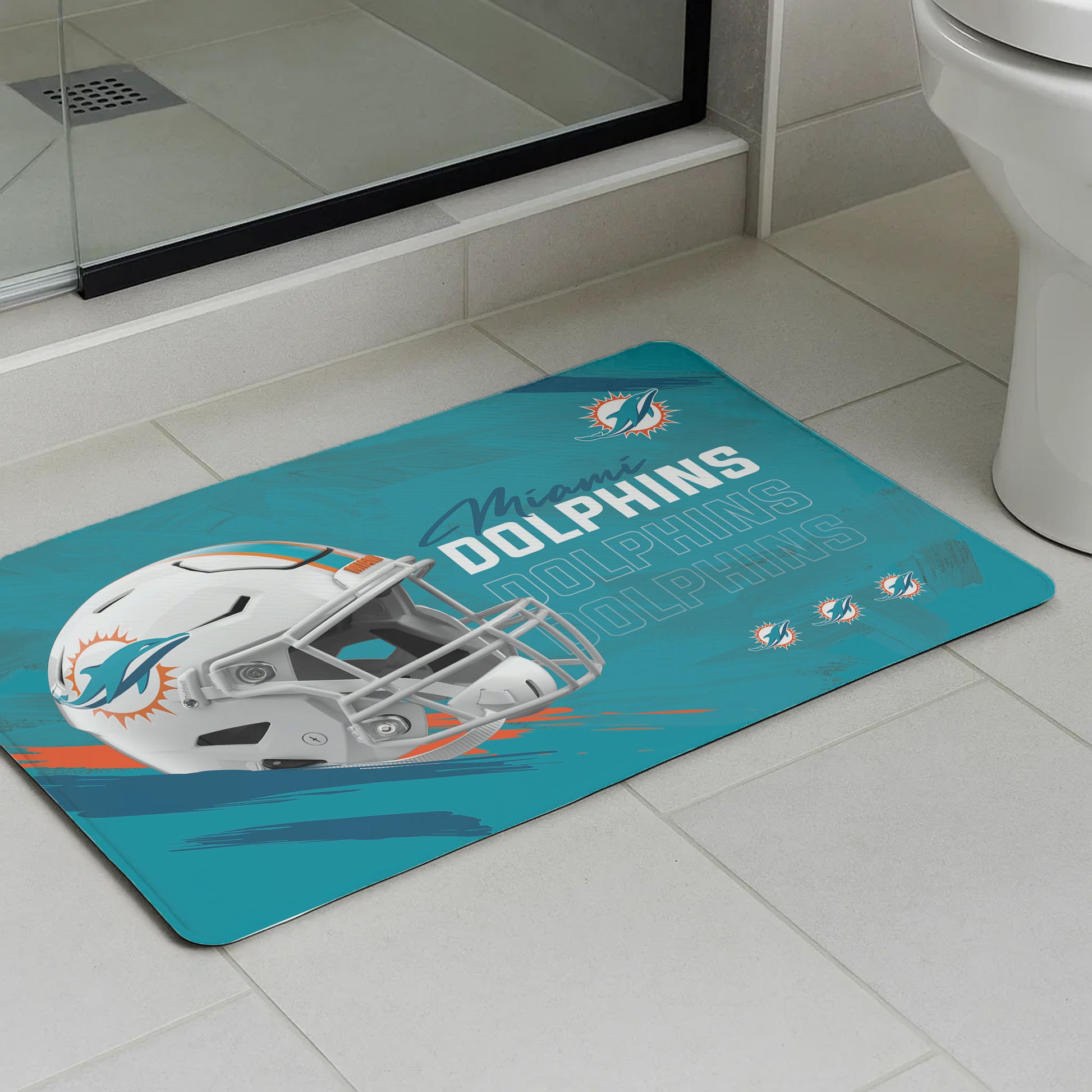 Miami Dolphins bath mat