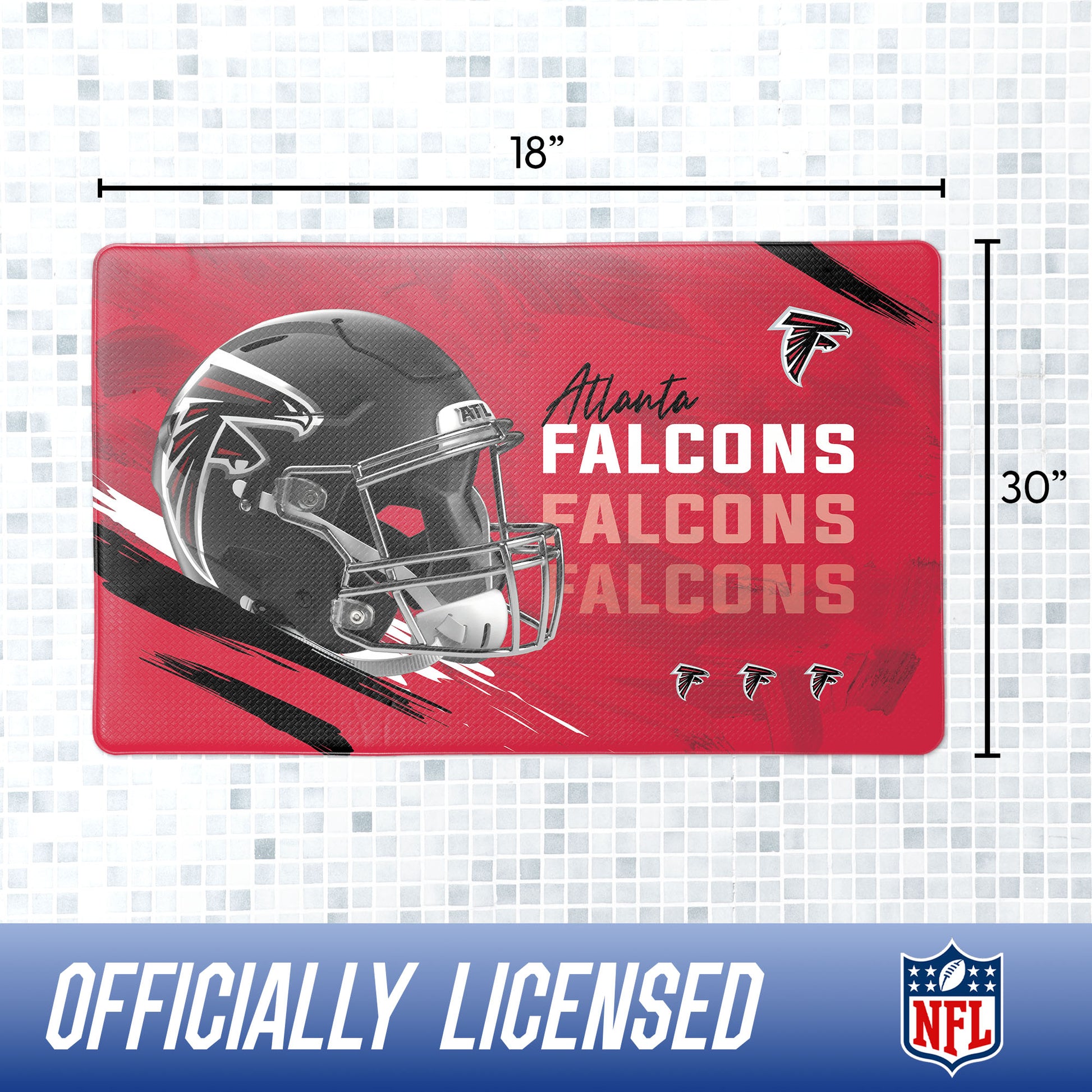 Atlanta Falcons bath rug dimensions