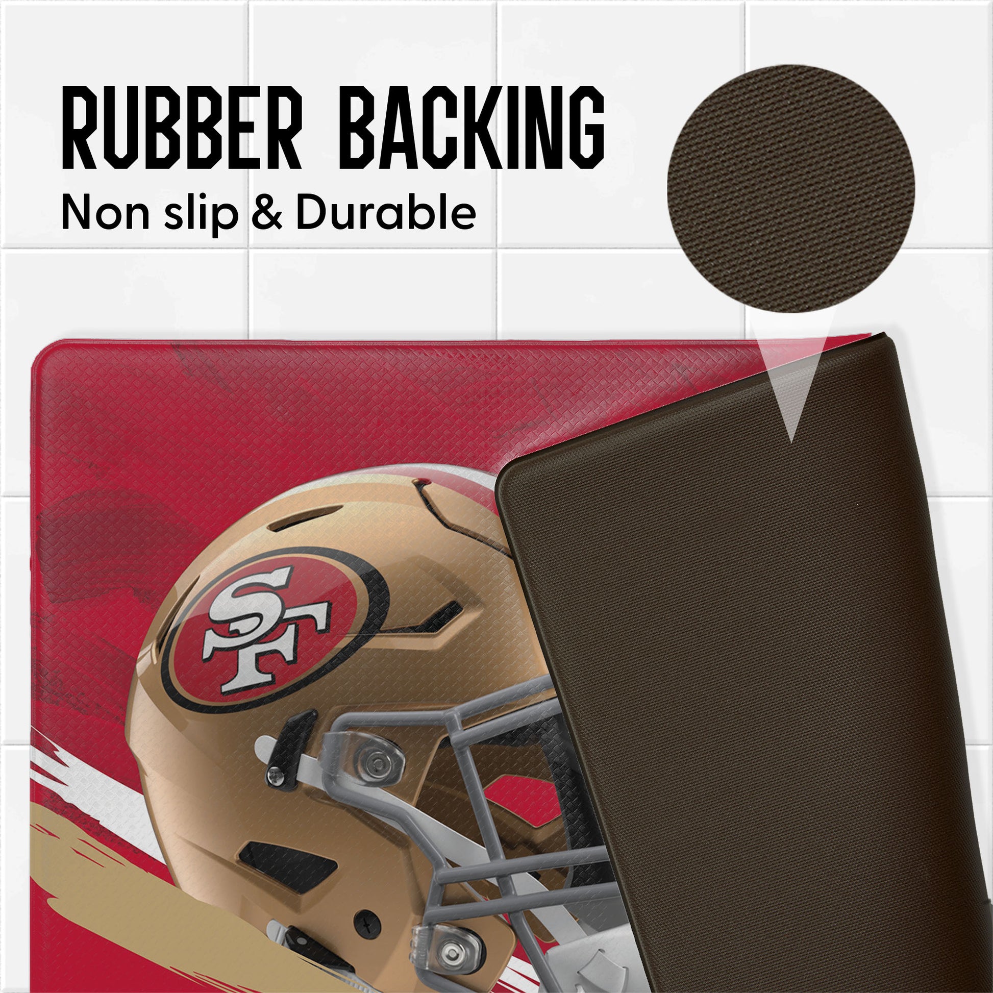 San Francisco 49ers embossed floor mat