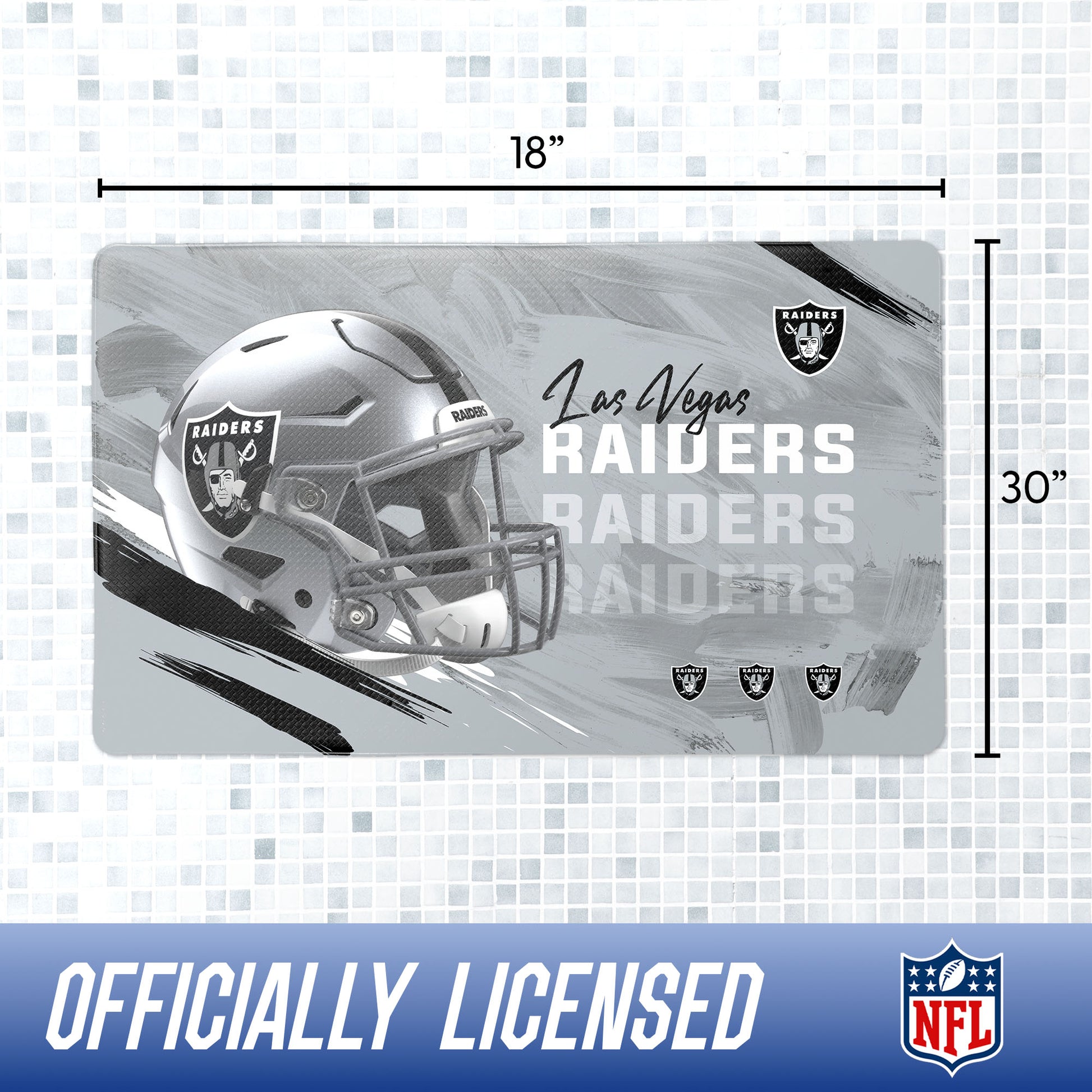 Las Vegas Raiders bath rug dimensions