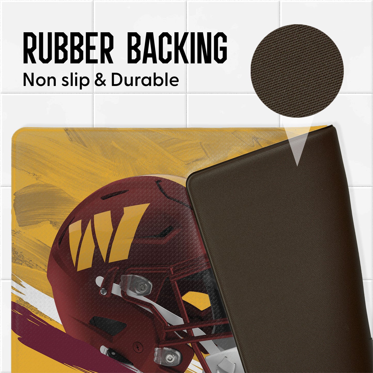 Washington Commanders embossed floor mat