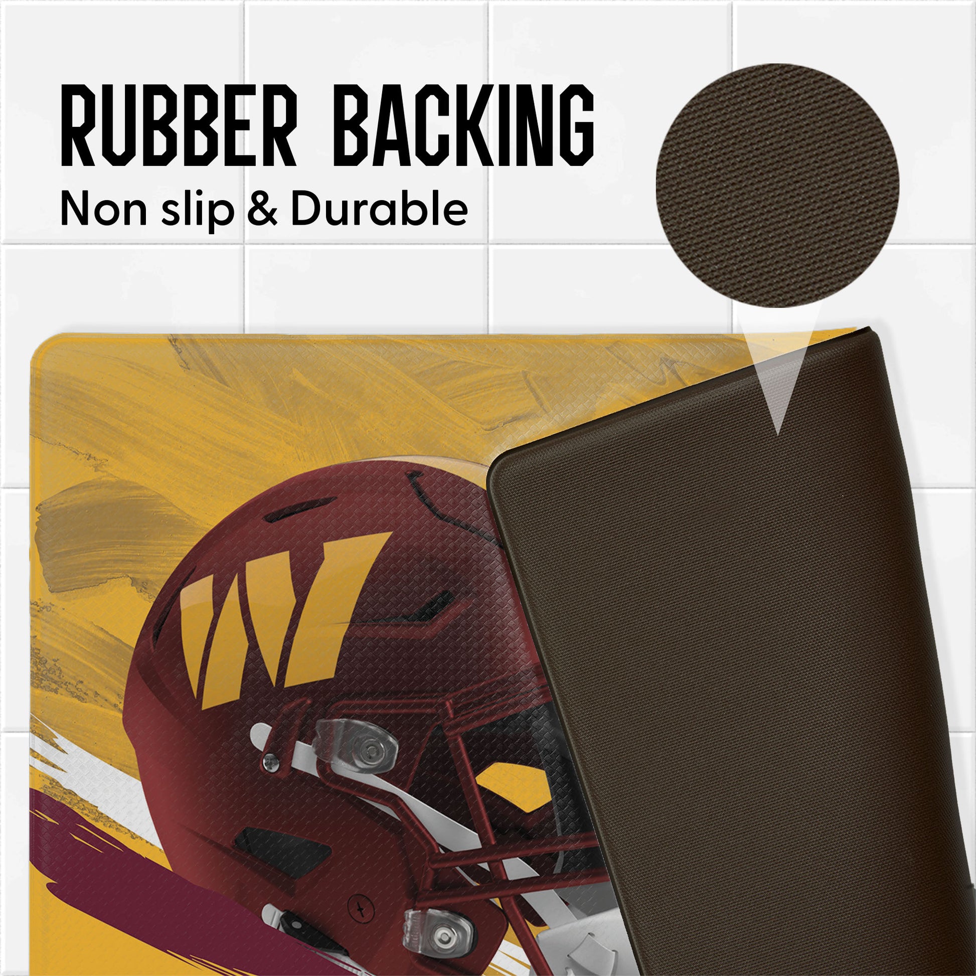 Washington Commanders embossed floor mat